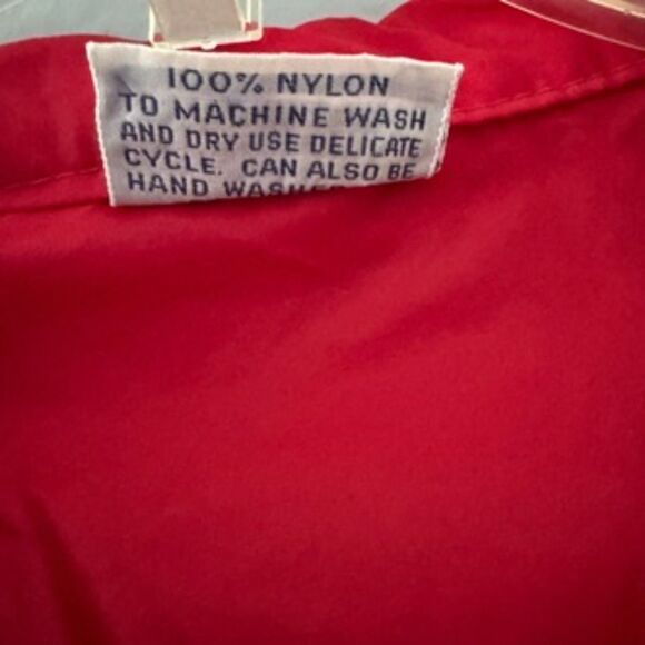 Duckster Sportswear Red Jacket Windbreaker Rain Snap Lightweight Men's Small - Picture 3 of 5